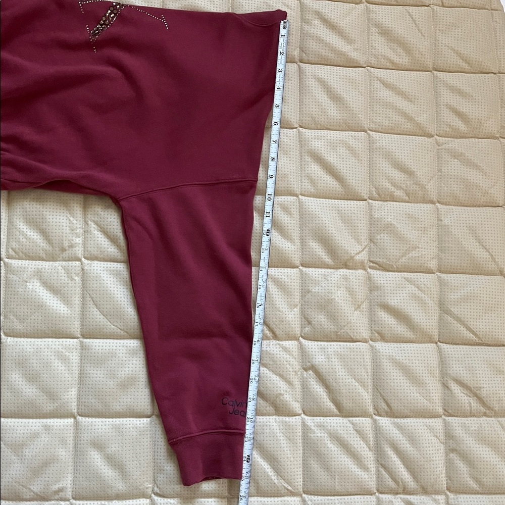 Calvin Klein Jeans Pink Boxy Embellished Sweatshirt - Picture 5 of 6